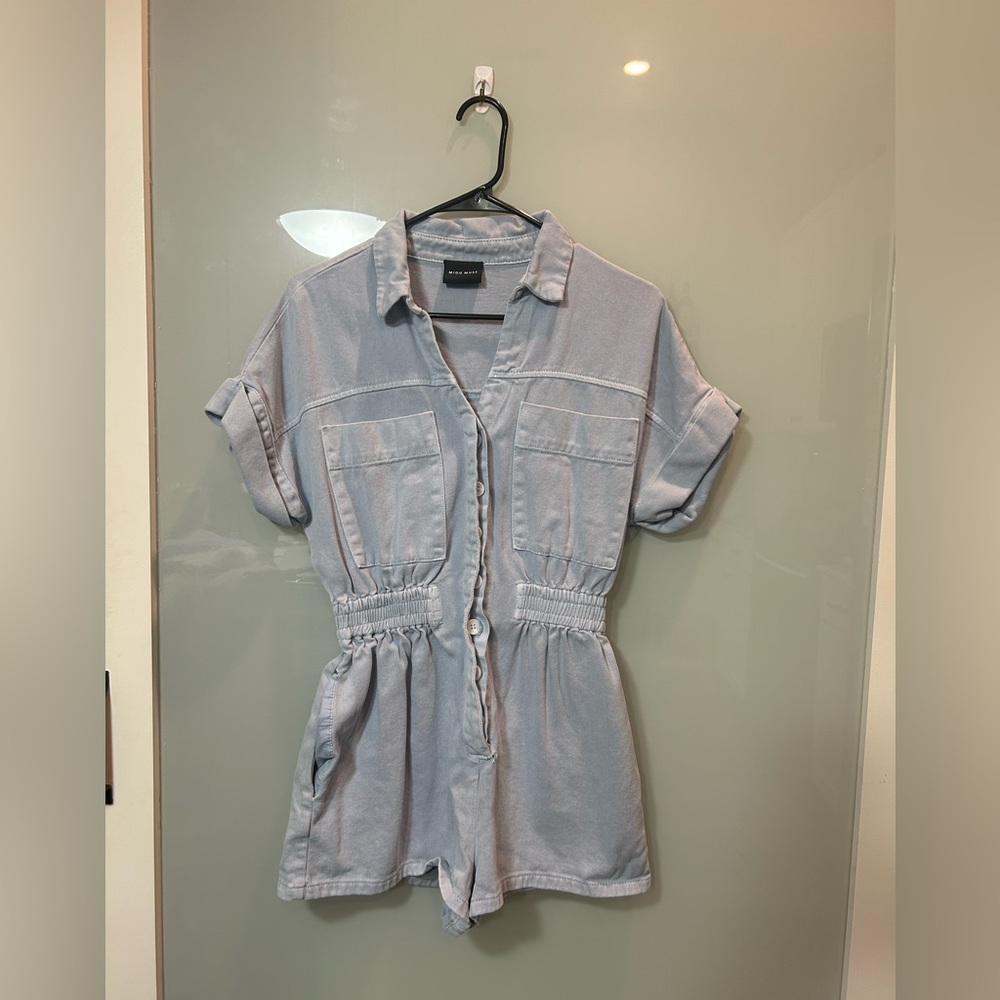 Denim Romper